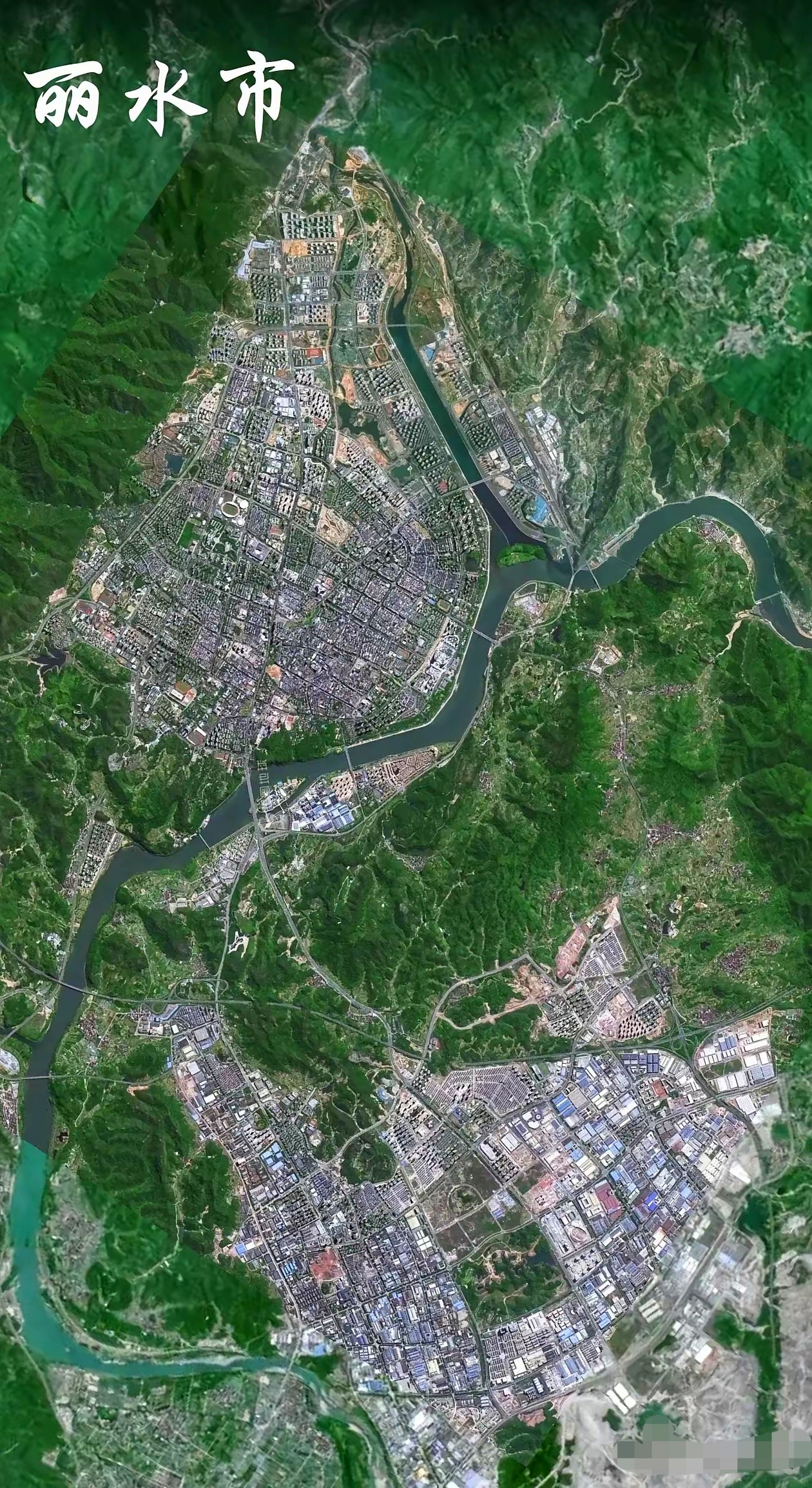 丽水卫星地图