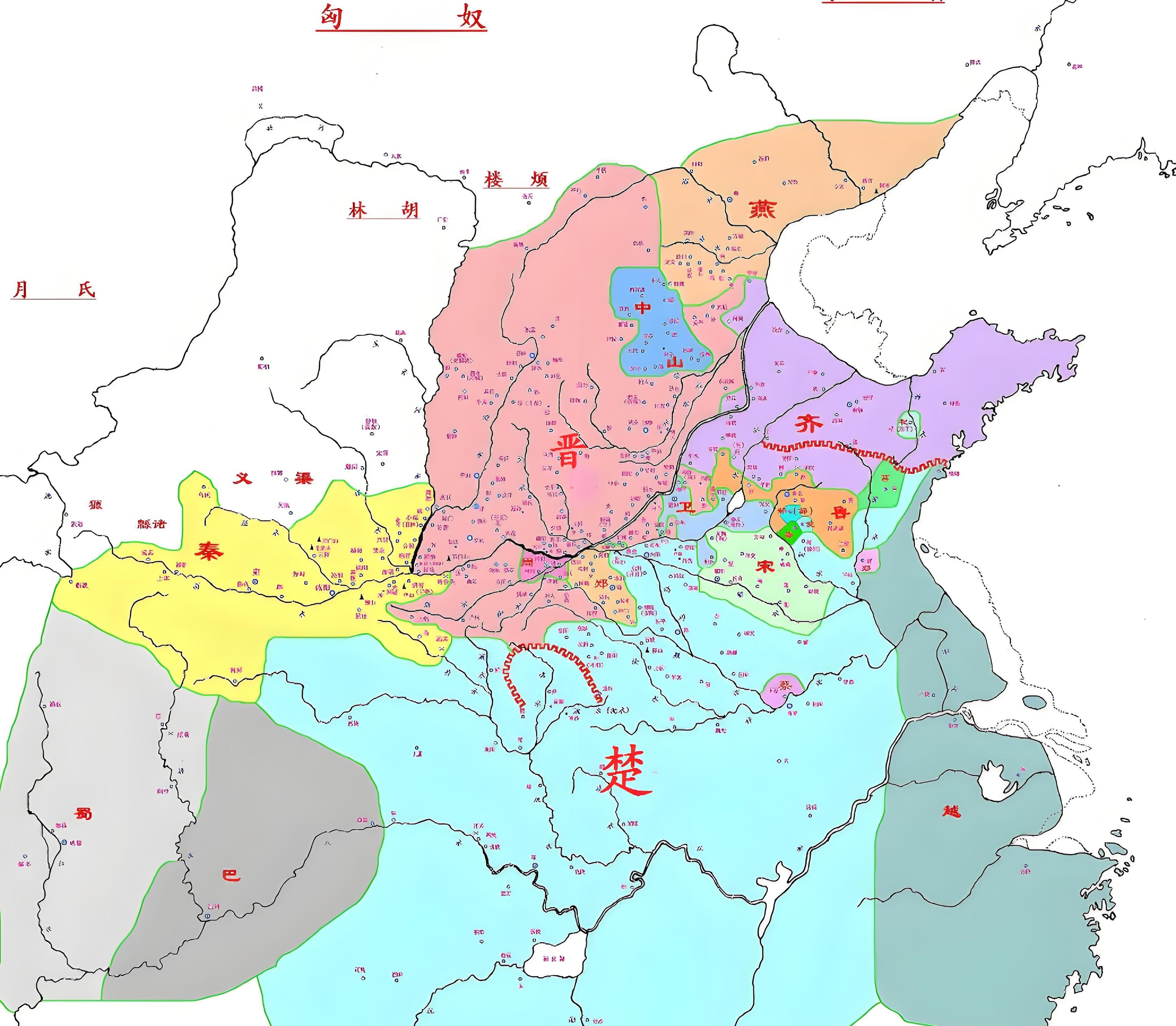 春秋战国地图