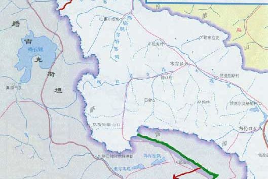 藏南地区地图