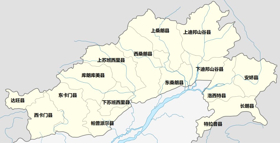 藏南地区地图