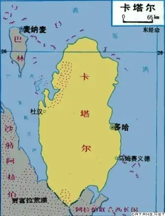 卡塔尔地图
