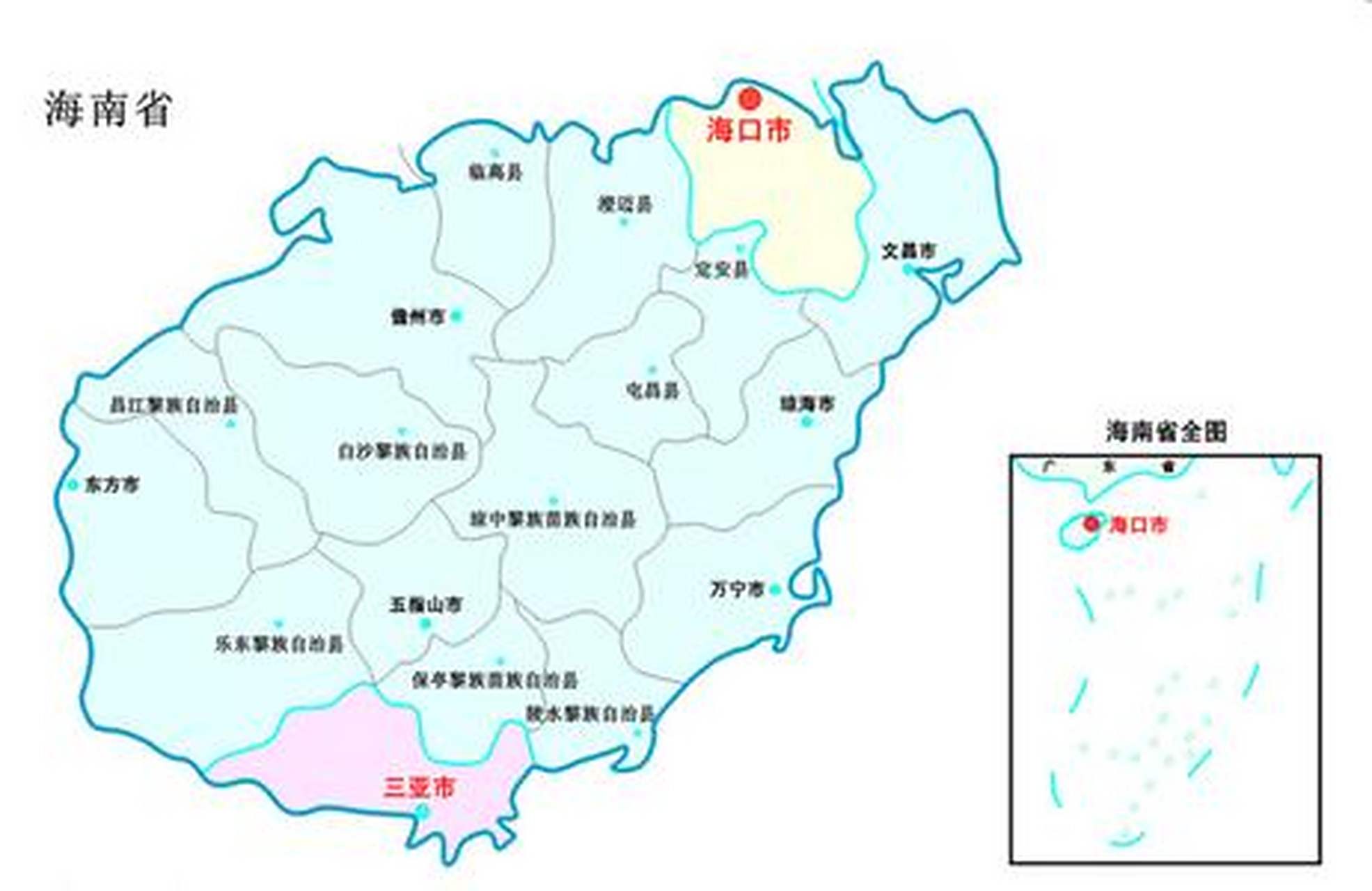 海南岛地图