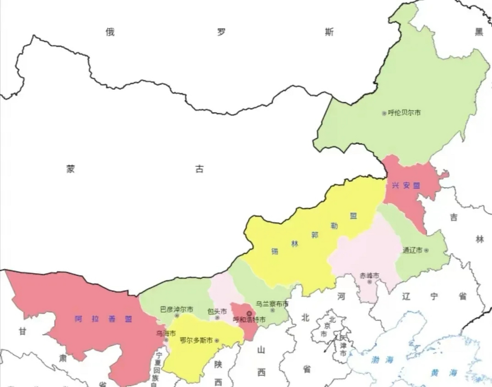内蒙古地图全图