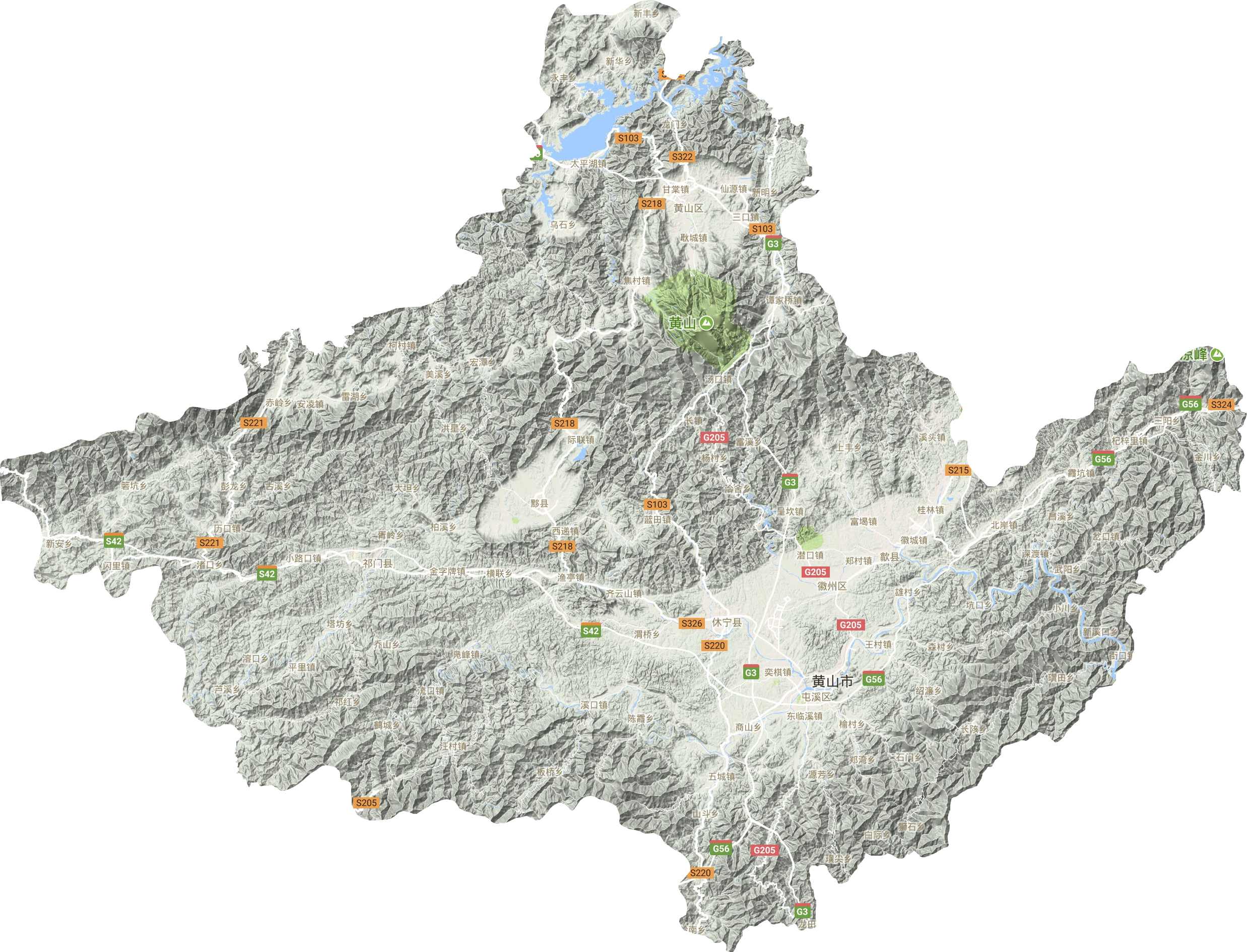 黄山地图