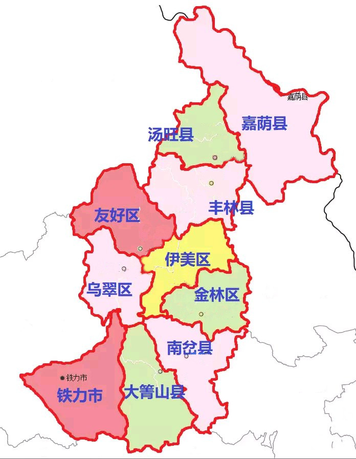 伊春地图