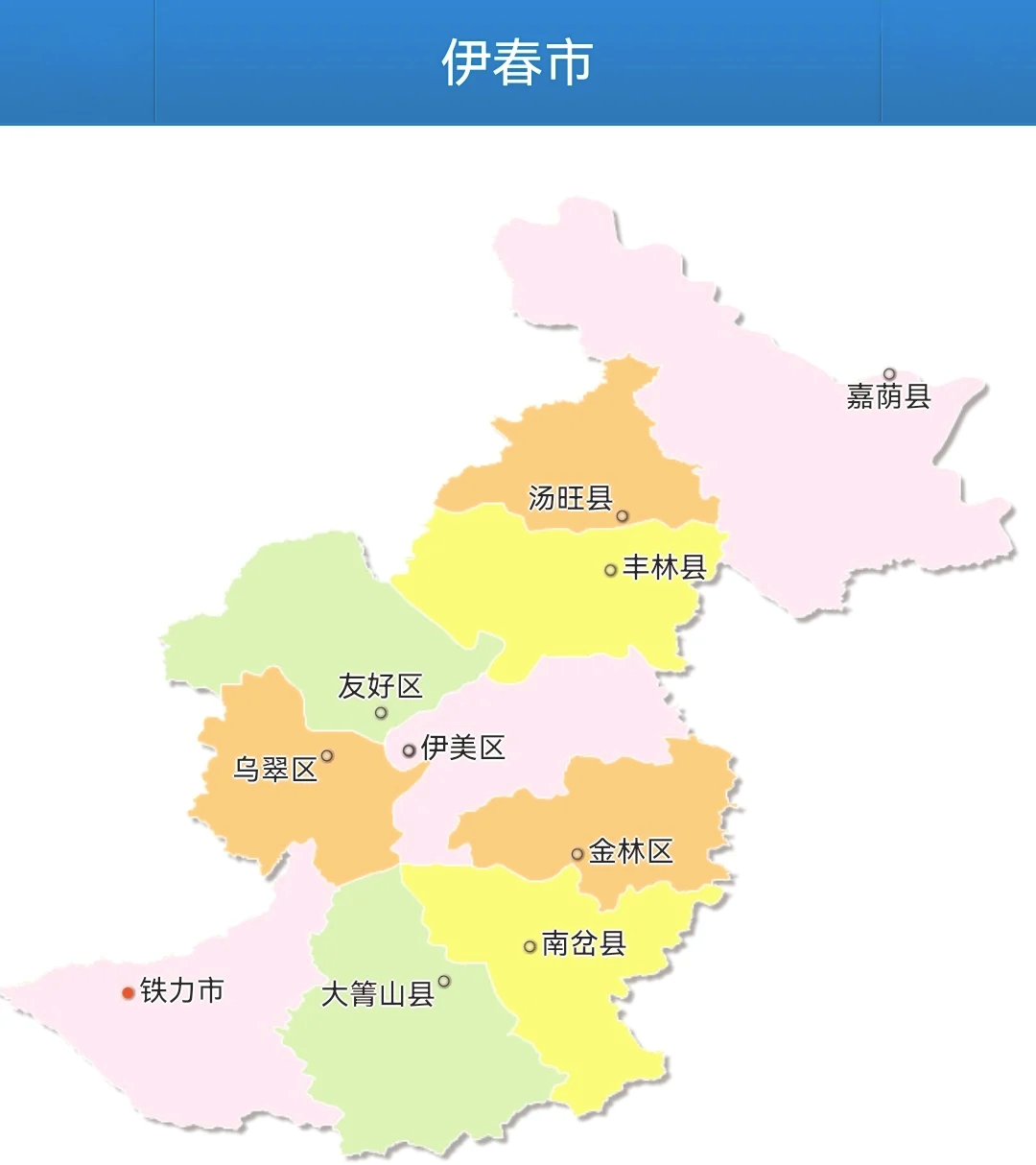伊春地图