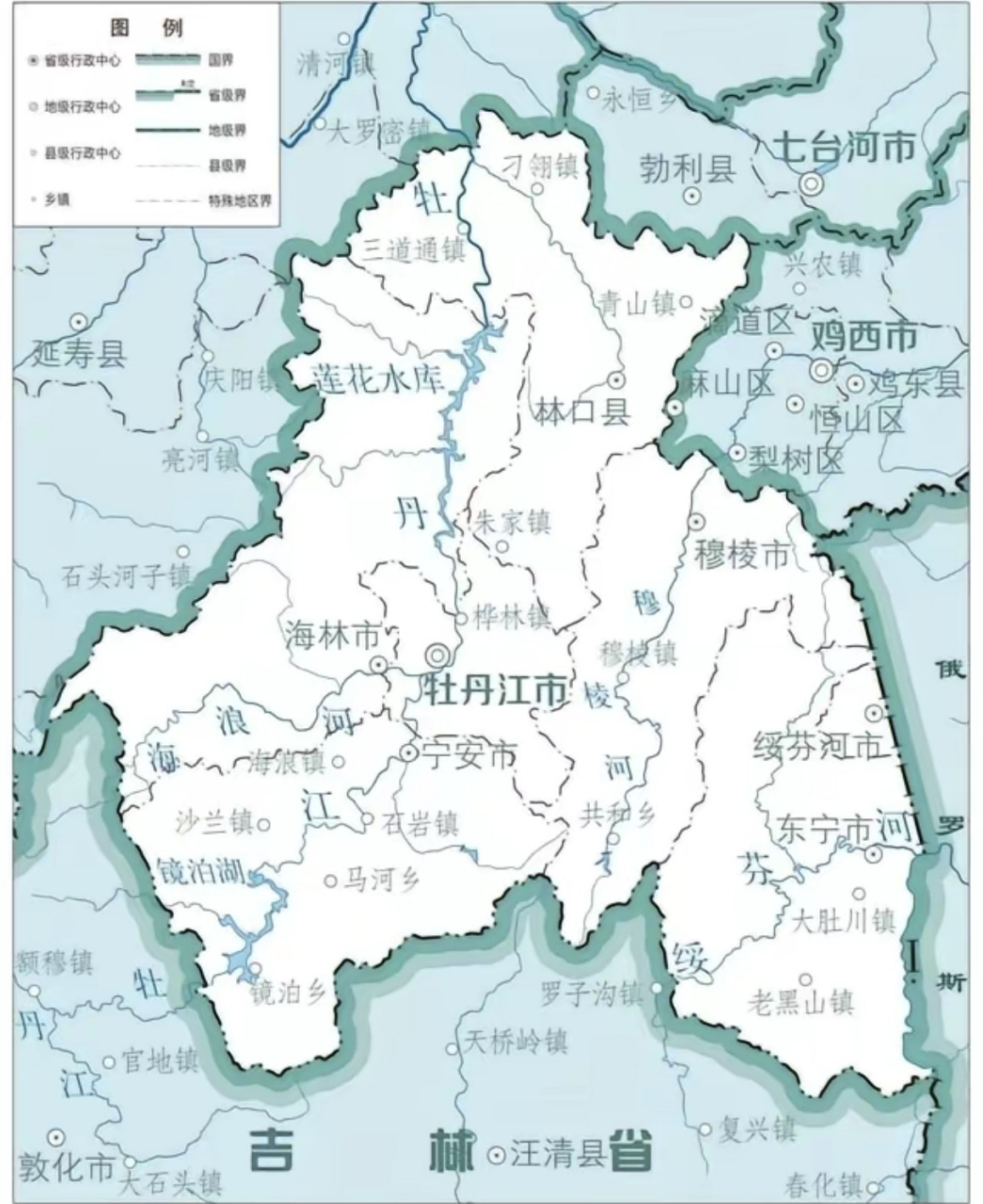 牡丹江地图