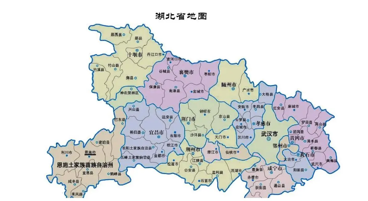 湖北省地图全图可放大
