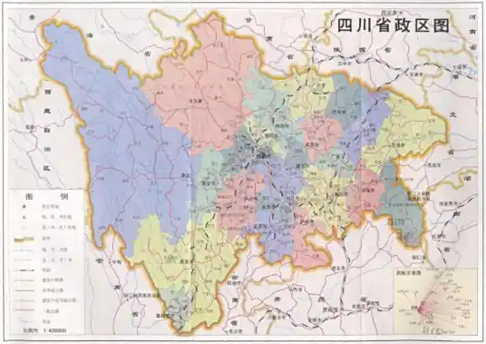 川西旅游景点地图