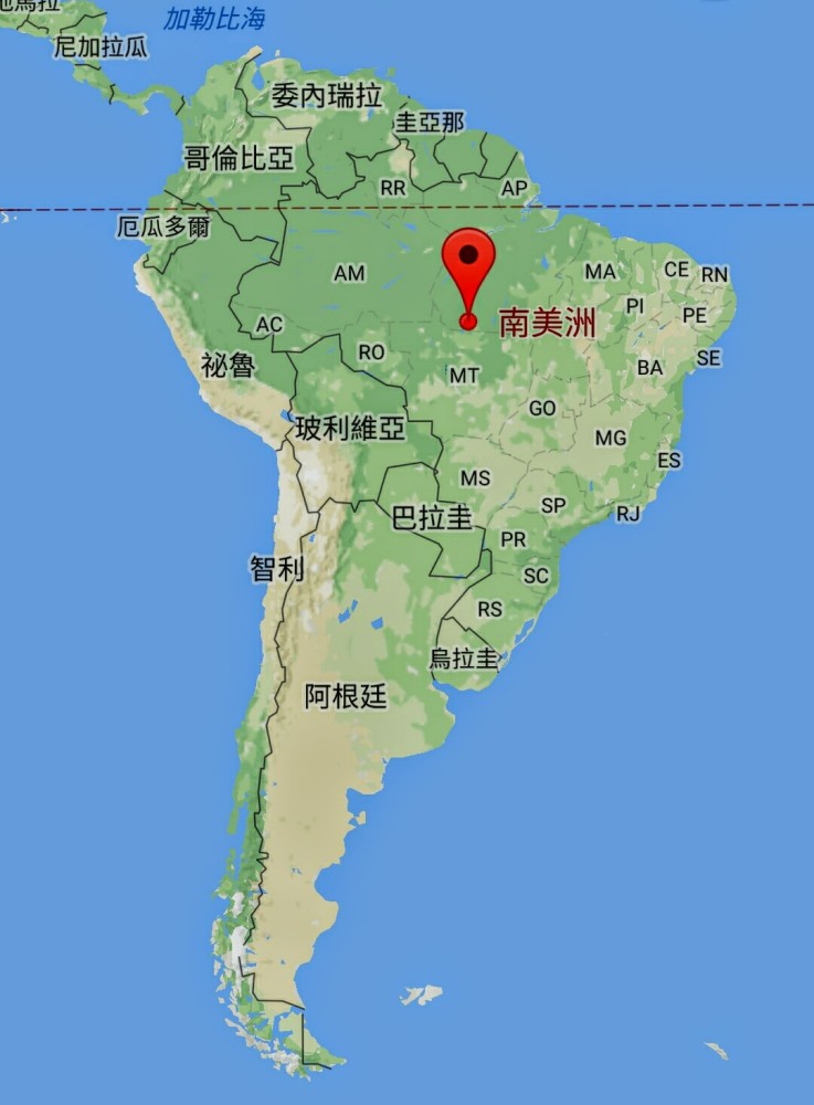 南美地图