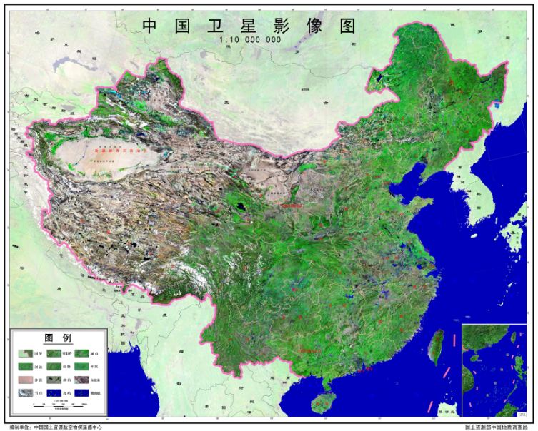 中国卫星地图高清版大图