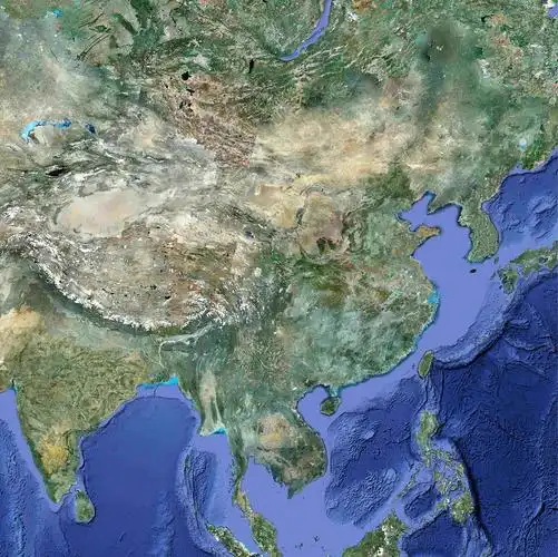 中国卫星地图高清版大图