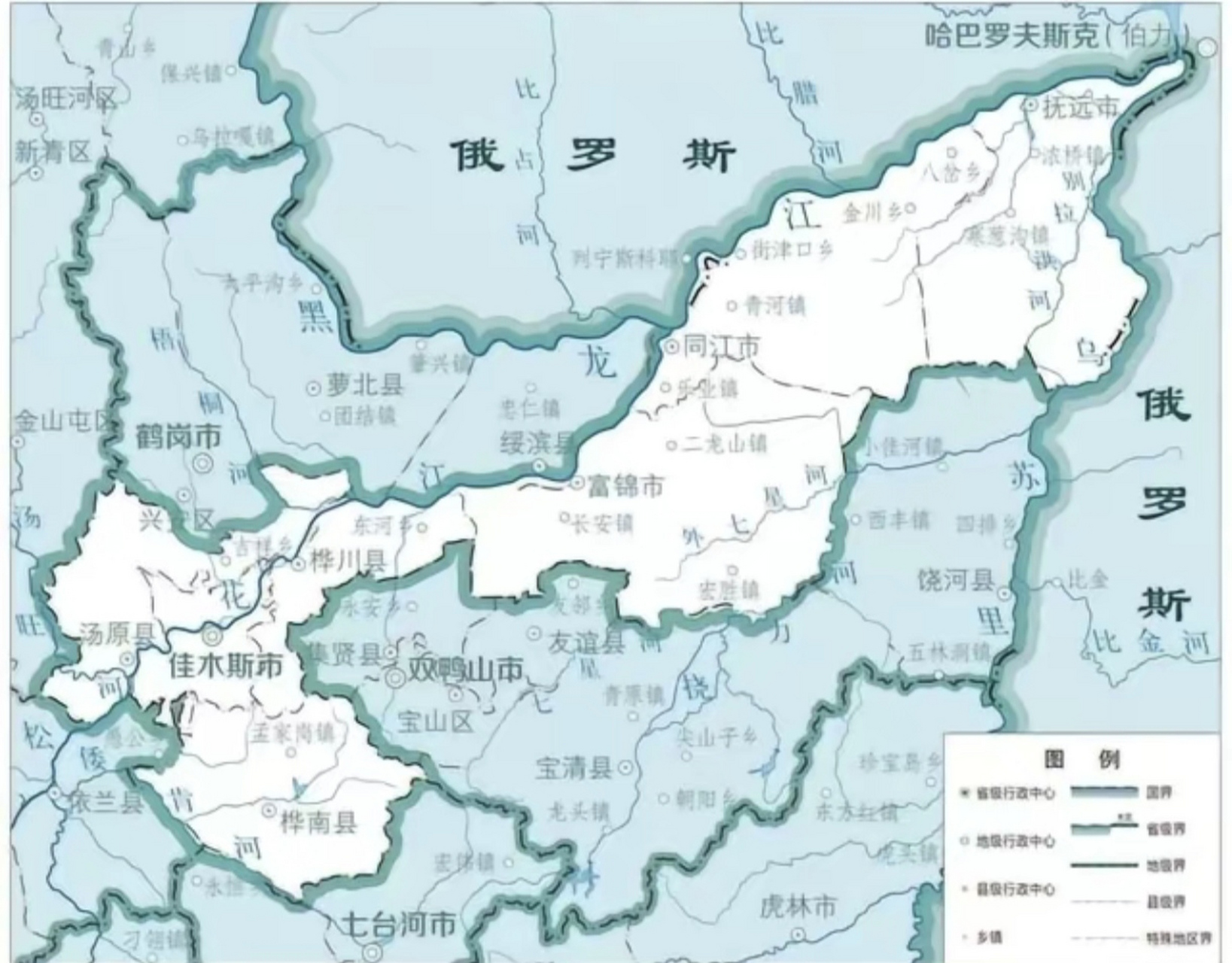 佳木斯地图