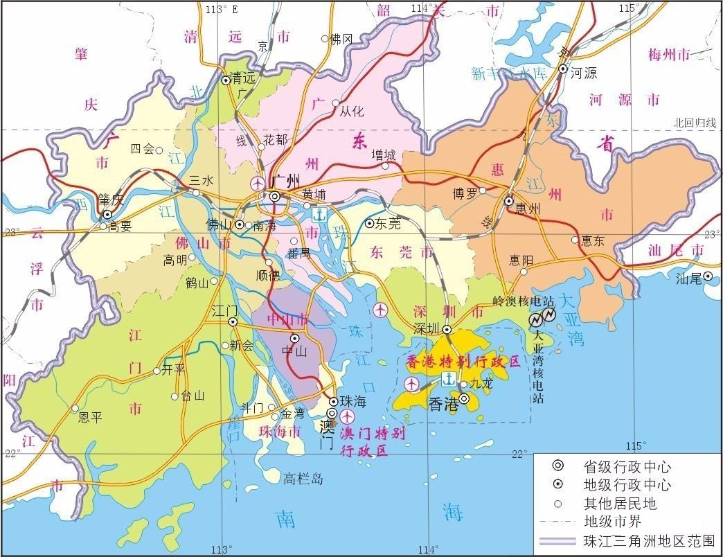 珠三角地图