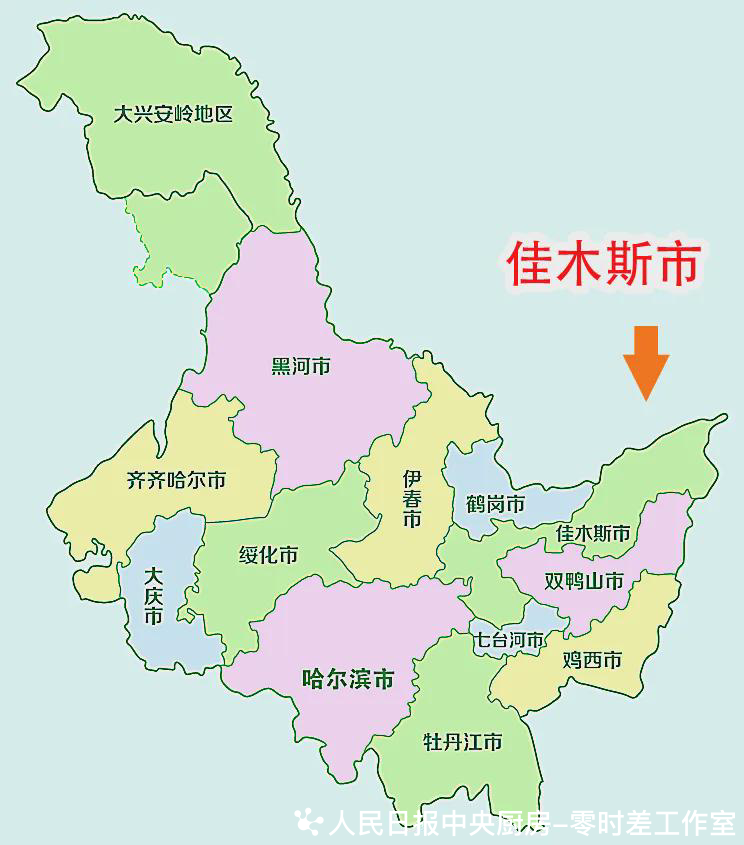 佳木斯地图