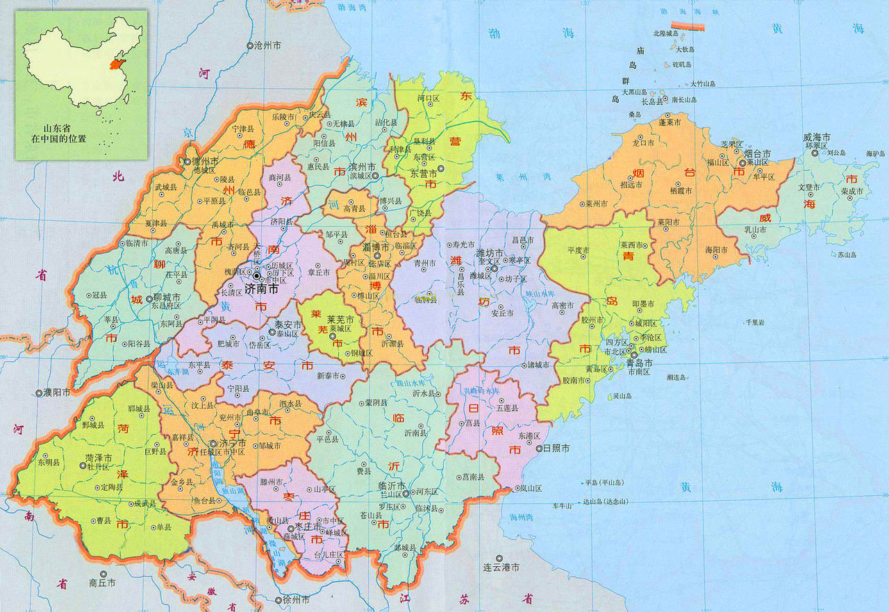 威海地图全图