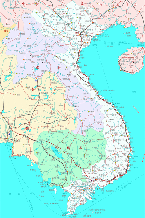越南地图高清版