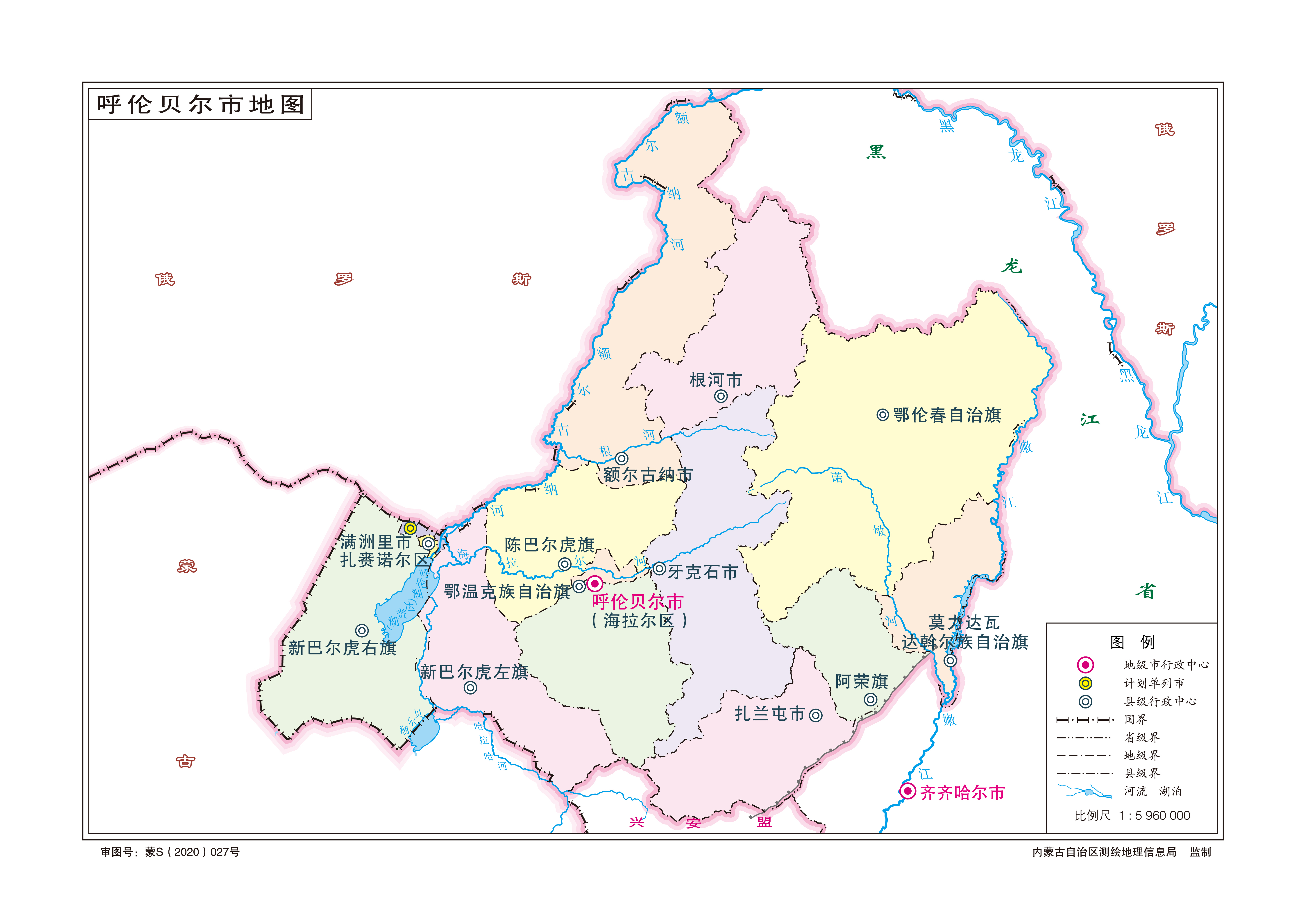 呼伦贝尔市地图