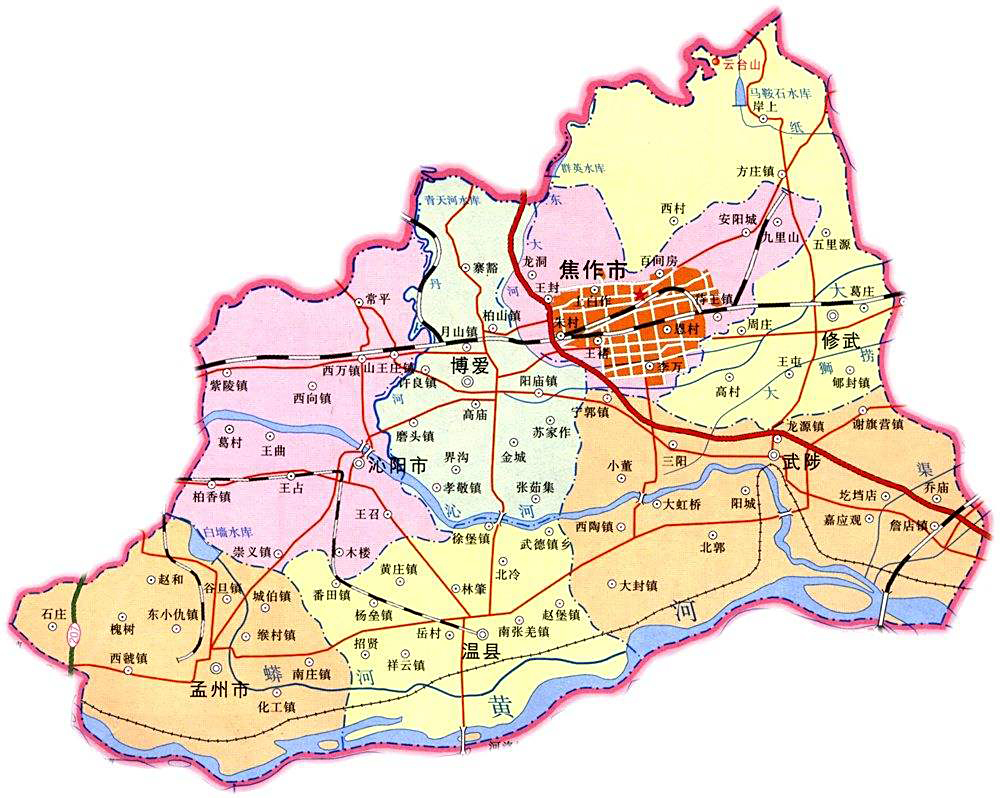 焦作地图