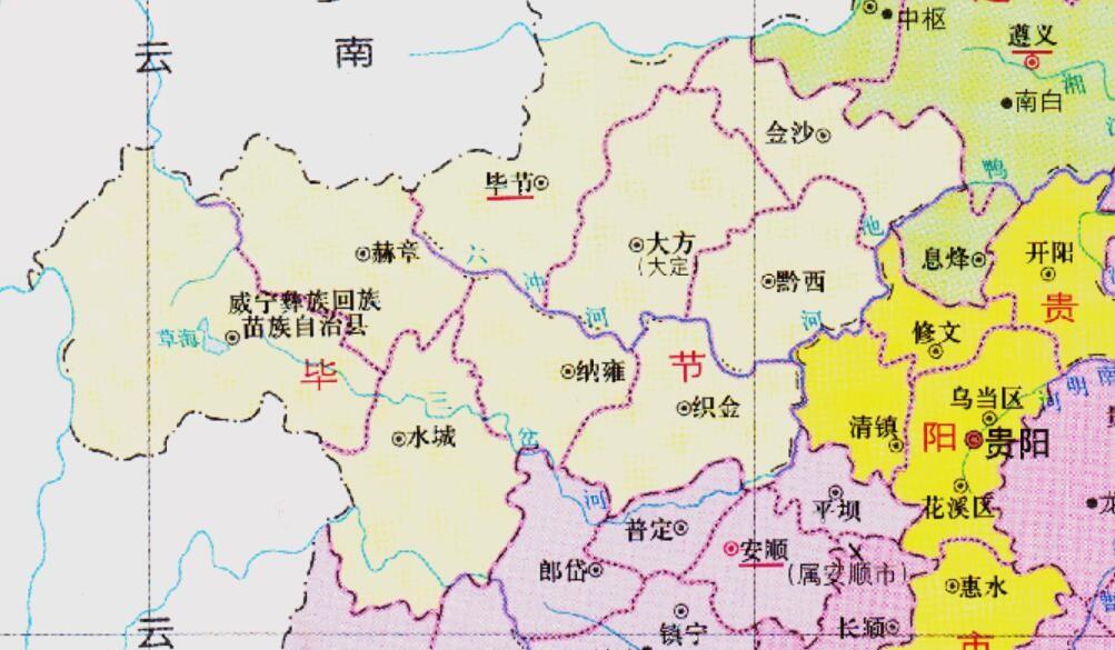 毕节市地图
