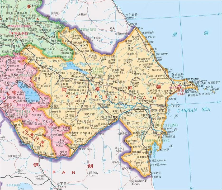 阿塞拜疆地图