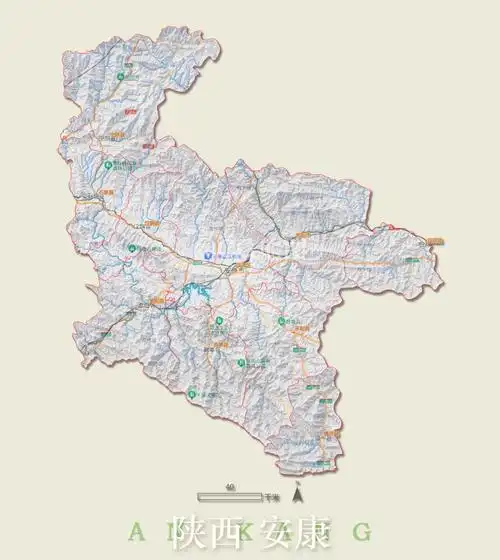 安康市地图