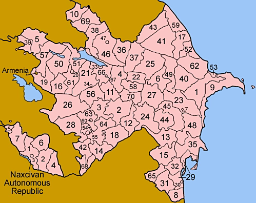 阿塞拜疆地图