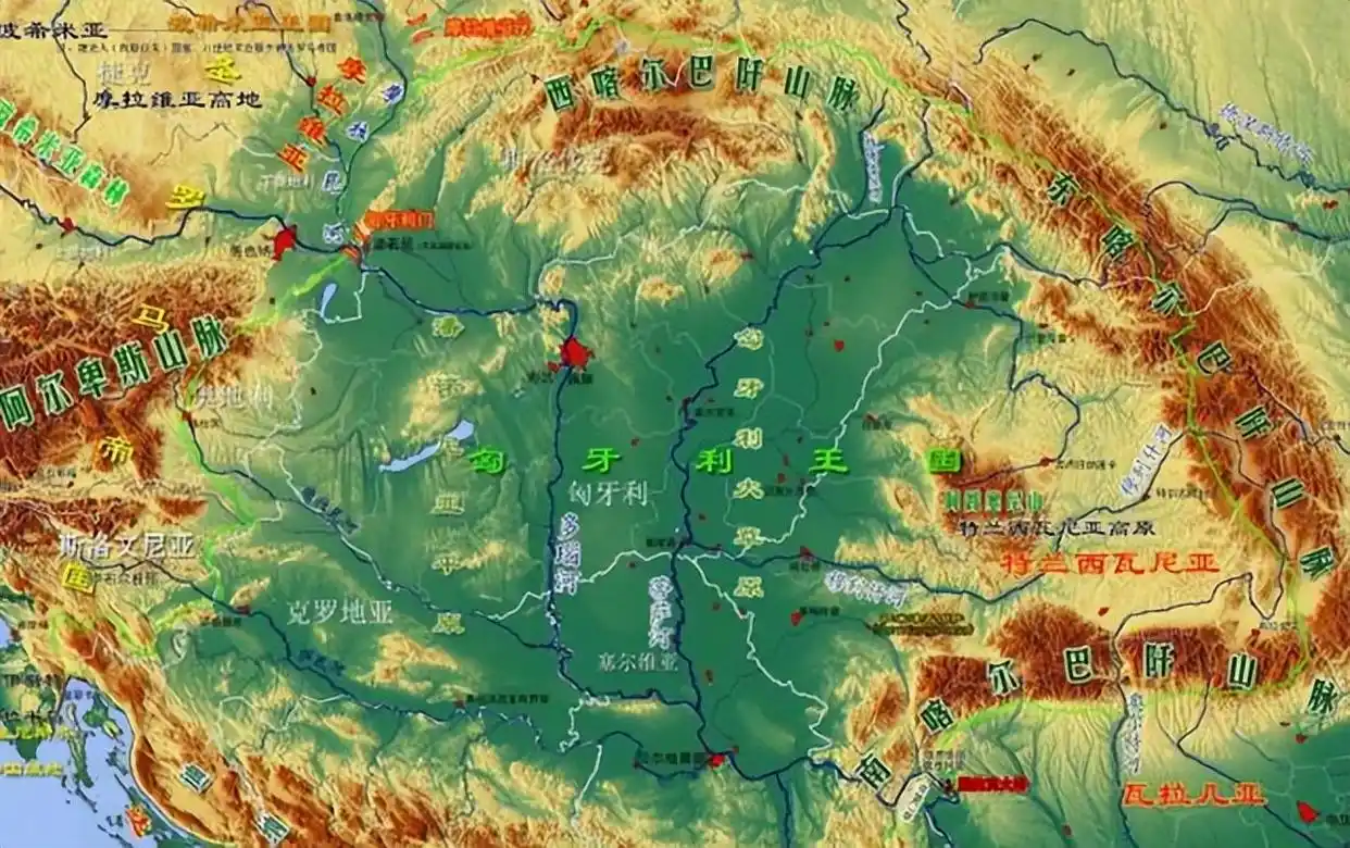 匈牙利地图