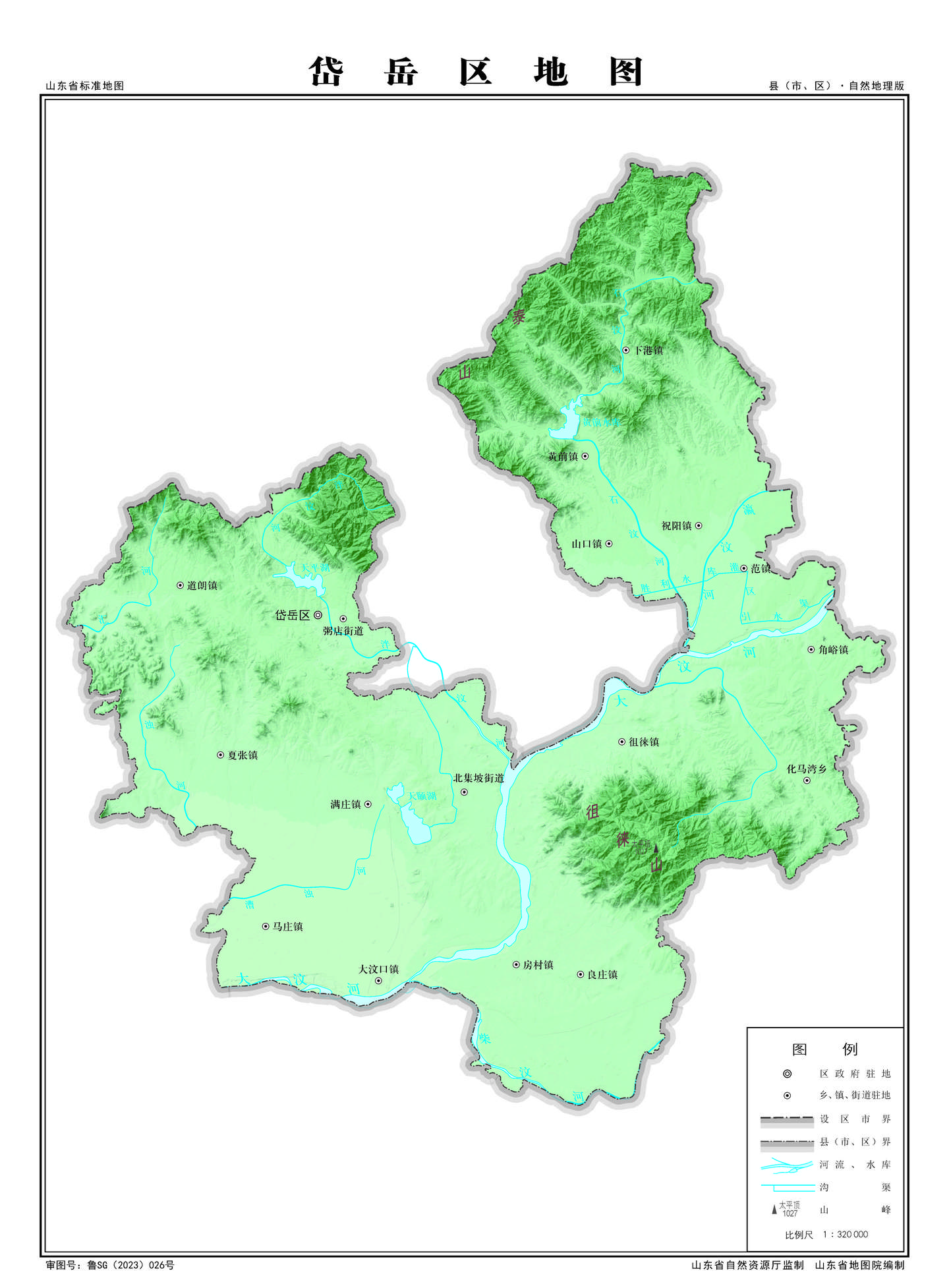 岱岳区地图