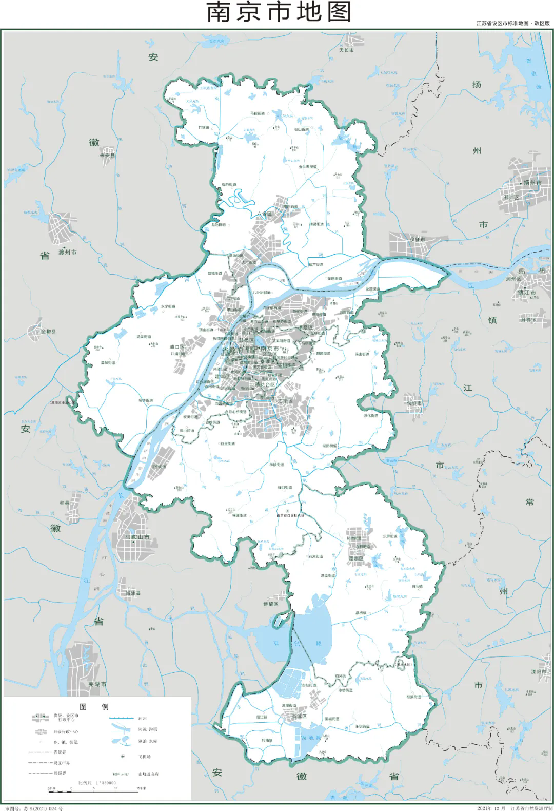 江苏13市地图
