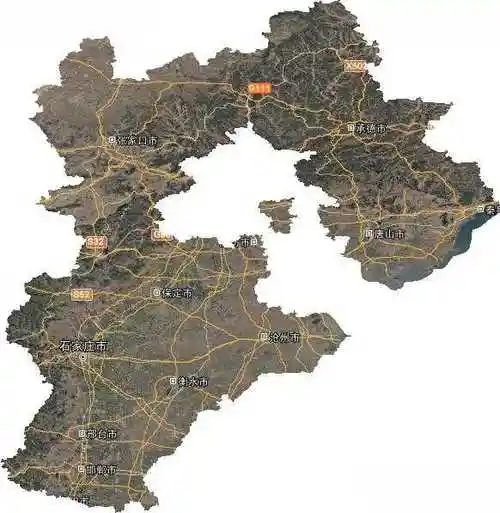 河北省卫星地图