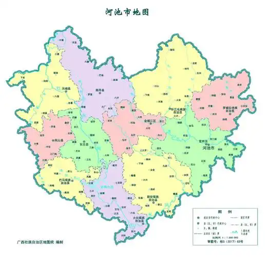 河池旅游地图