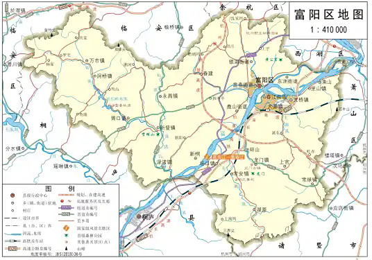 杭州市富阳区地图