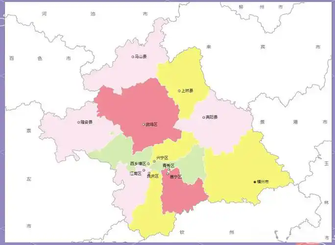 南宁西乡塘地图