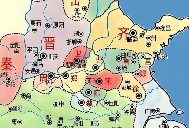 秦朝七国地图