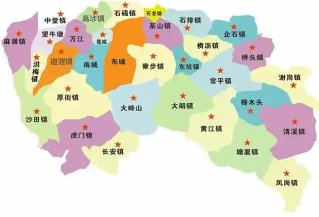 东莞市长安镇地图