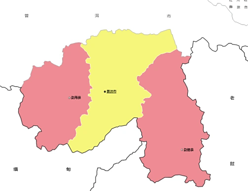 西双版纳市地图