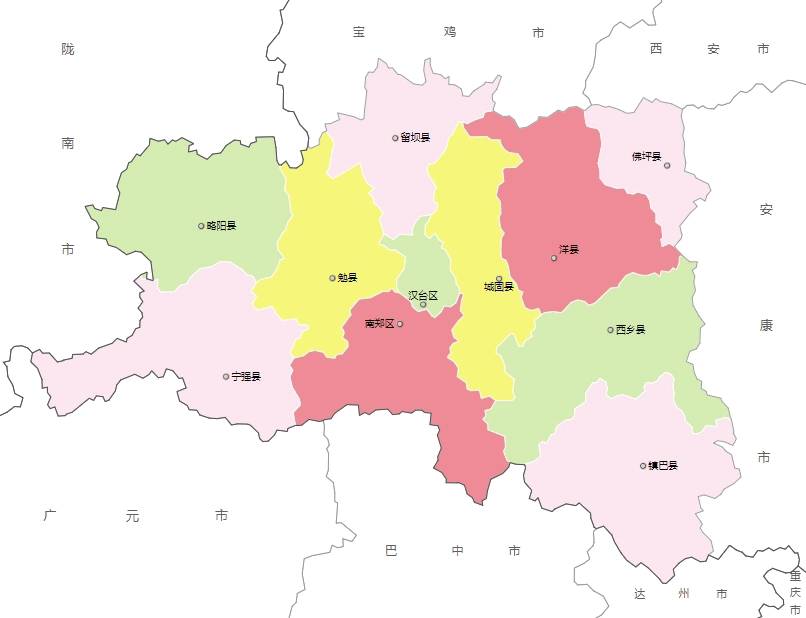汉中地图