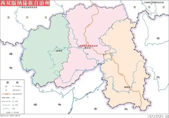 西双版纳市地图