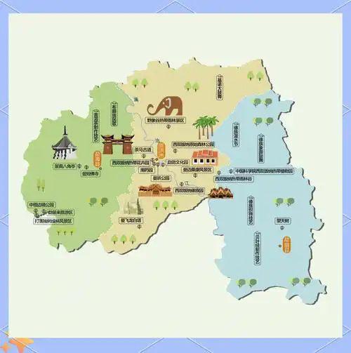 西双版纳市地图