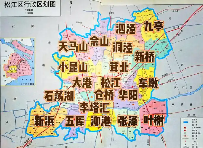 松江区地图高清