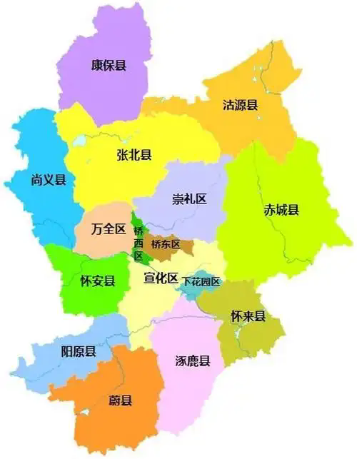 张家口地图高清版