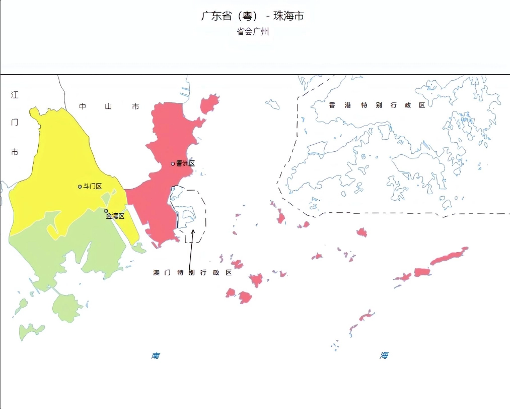 珠海旅游地图