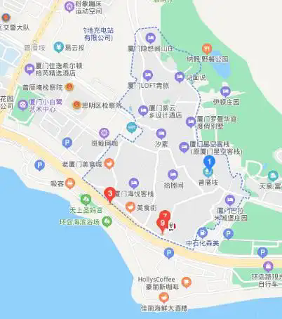 厦门曾厝垵地图