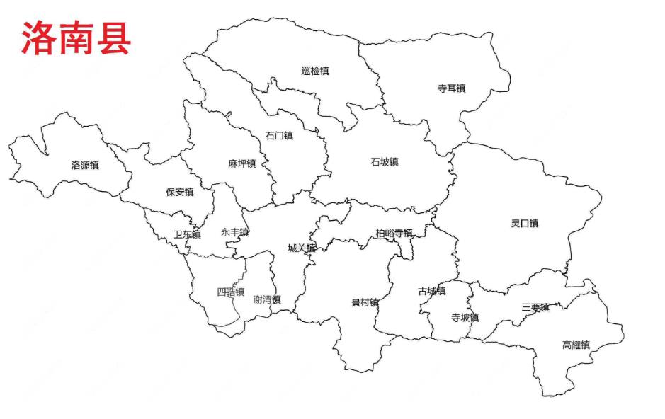 陕西洛南地图