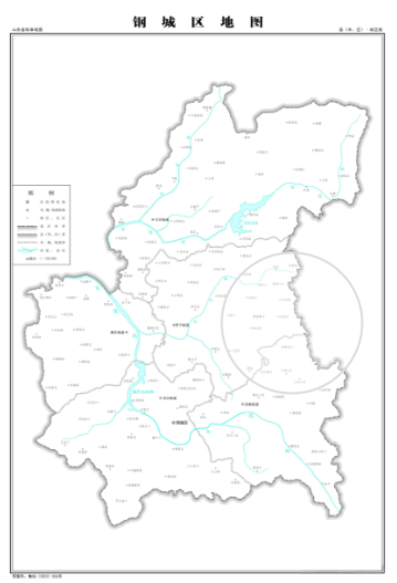 钢城区地图