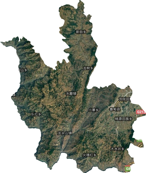 鲁甸县地图