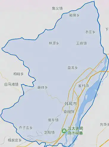 韩城地图全图高清版