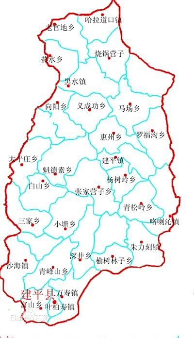 朝阳建平县地图