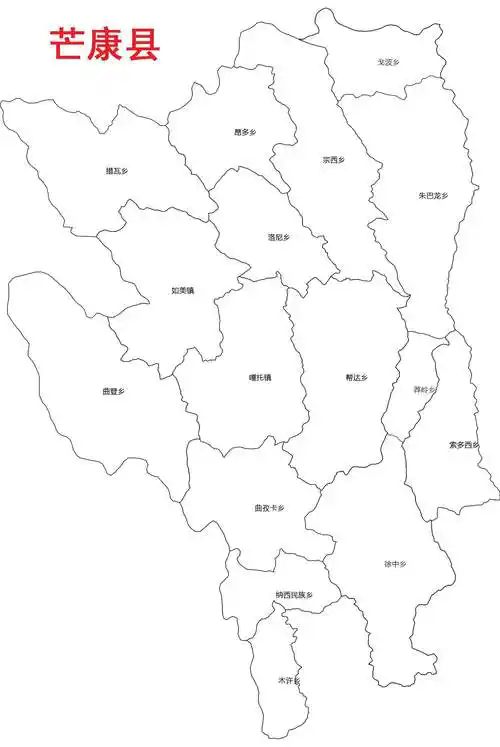 芒康地图